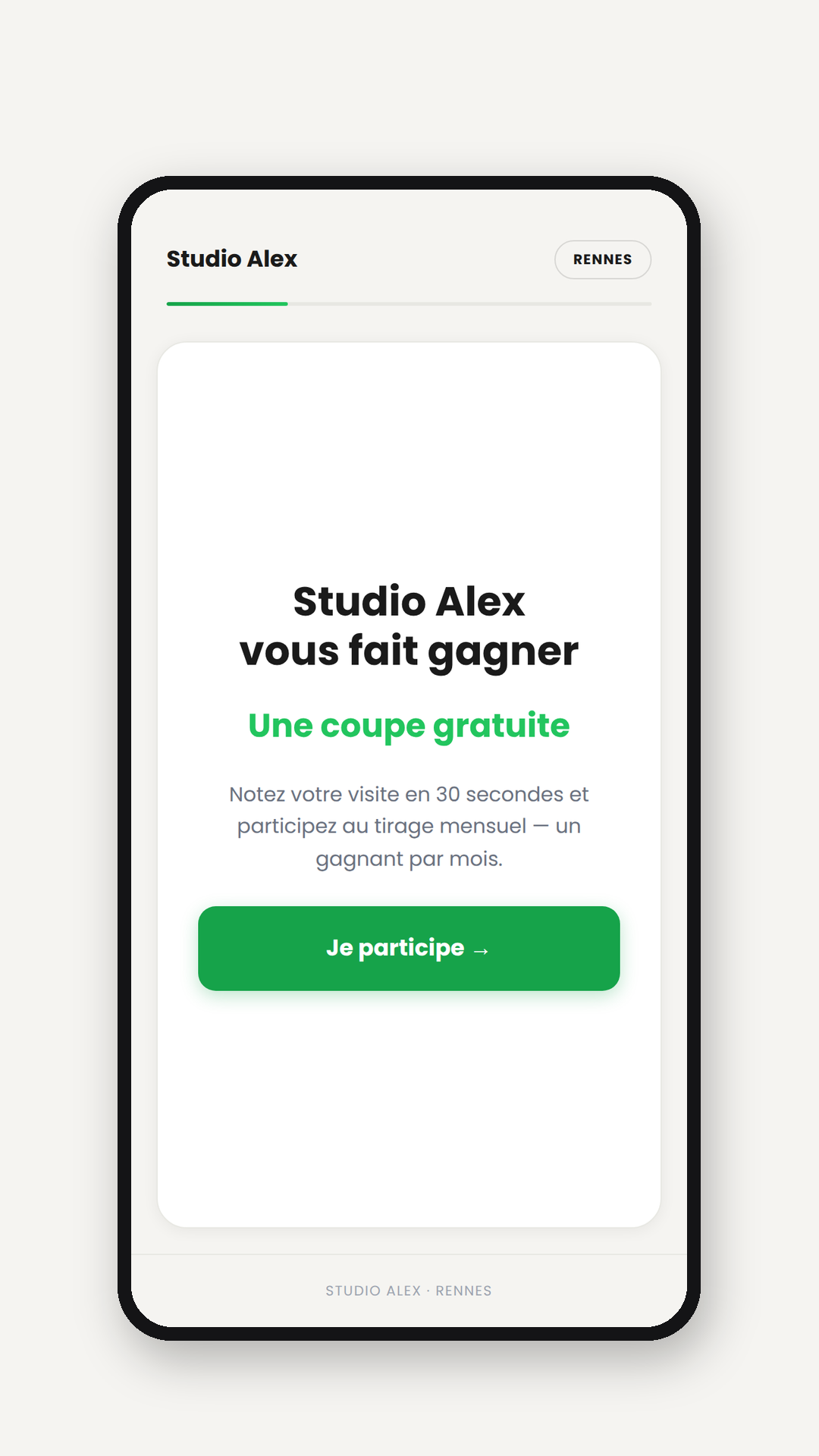 &Eacute;cran d&rsquo;accueil QR Soign&eacute; App